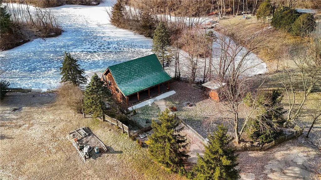 Charming Log Cabin Retreat on Half an Acre in Oakwood, Illinois