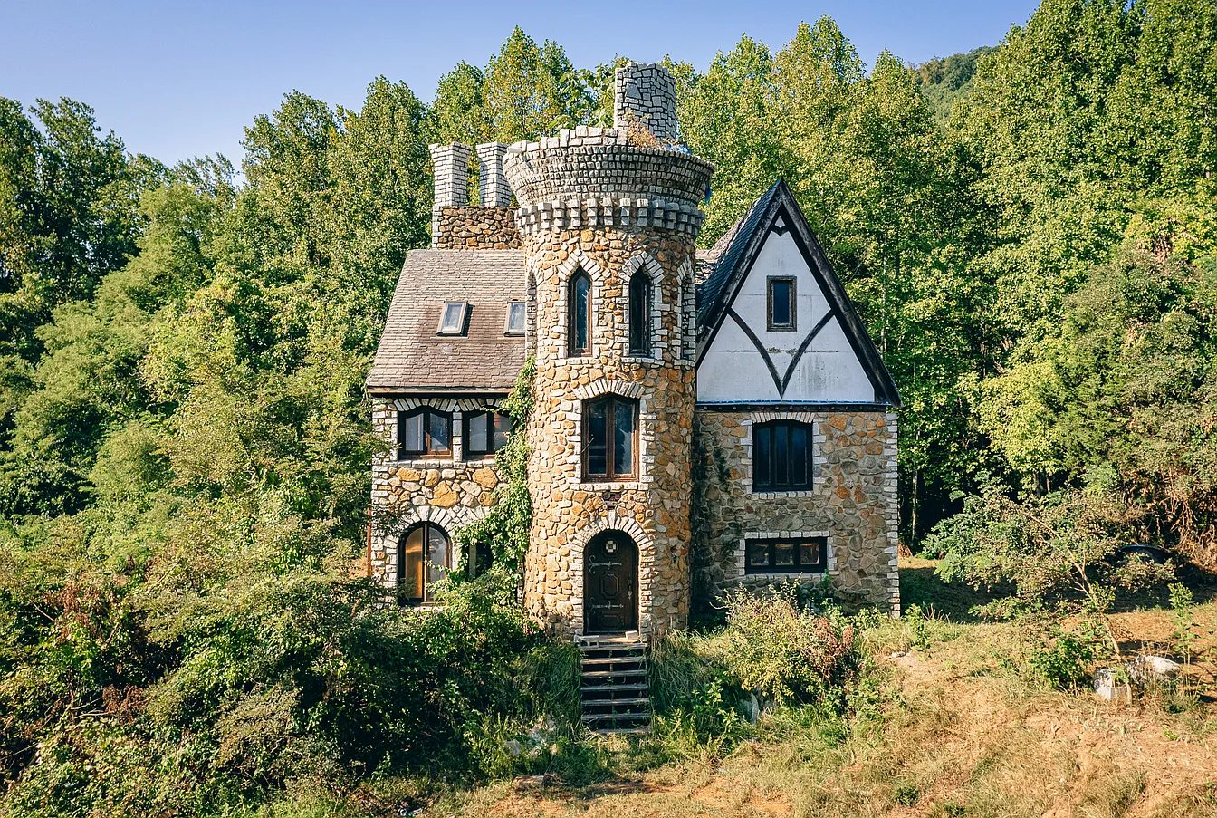 Rare Hand-Built Stone Castle on 88 Acres in Bedford, Virginia